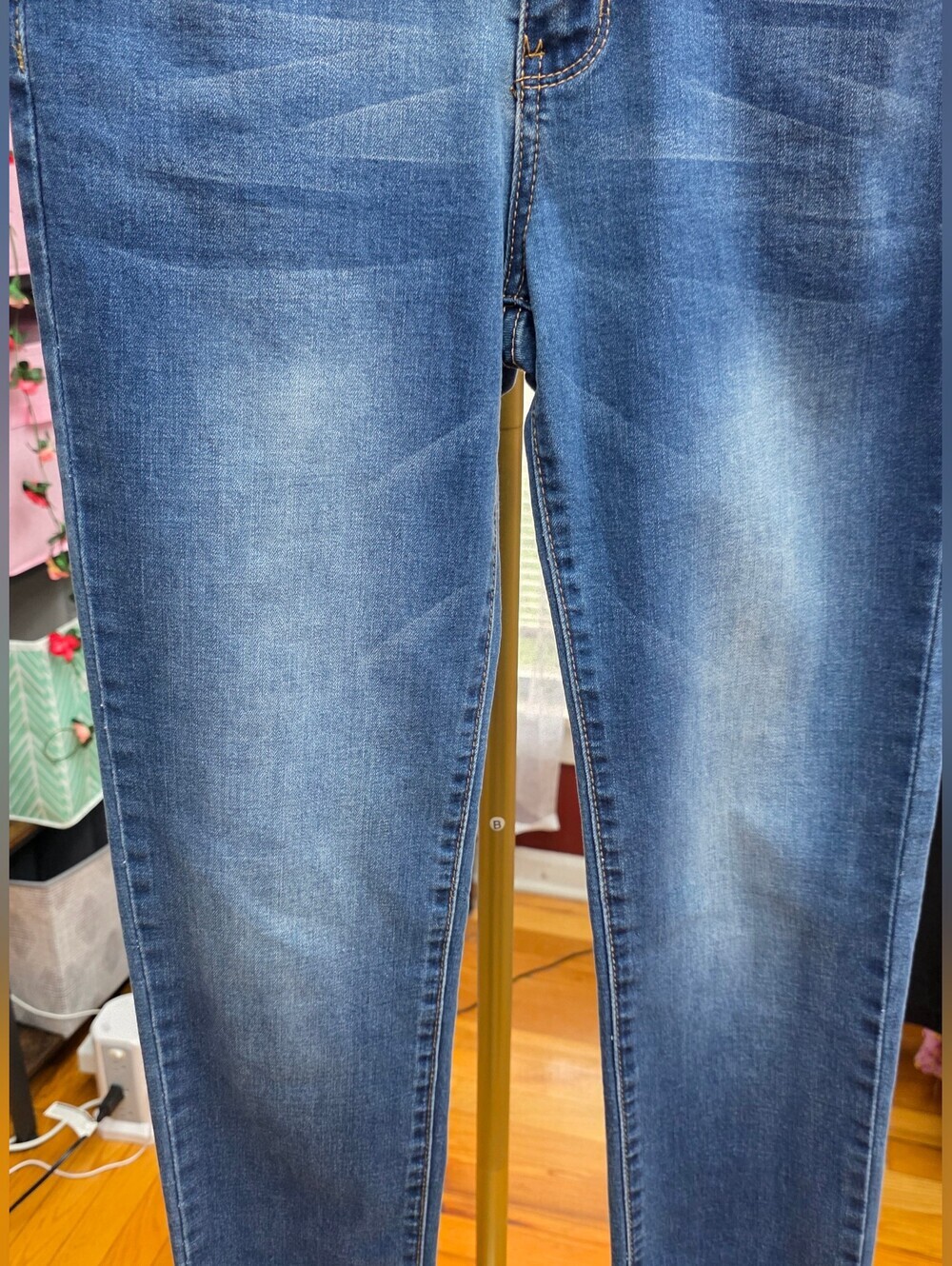 JZ Los Angelos Women's High-Rise Skinny Jeans in Medium Blue Sz 5 - Picture 4 of 8